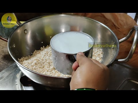 how to make oats with milk for weight loss in telugu ఓట్స్ ఇలాచేయండి ఉదయాన్నే ఇదితినండి#oats#cooking