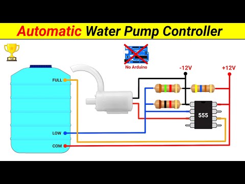 How to make Automatic Water Pump Controller without Arduino || Inspire Award Project