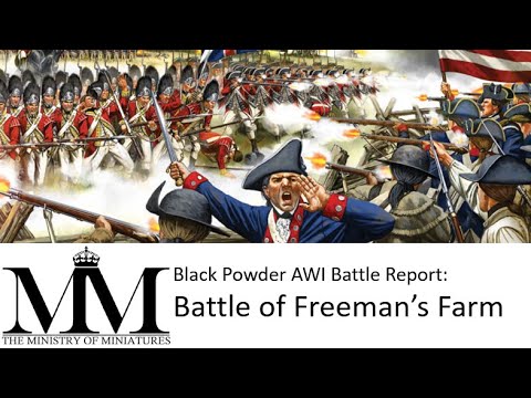 Black Powder Battle Report 15mm American War of Independence: Battle of Freeman’s Farm #blackpowder