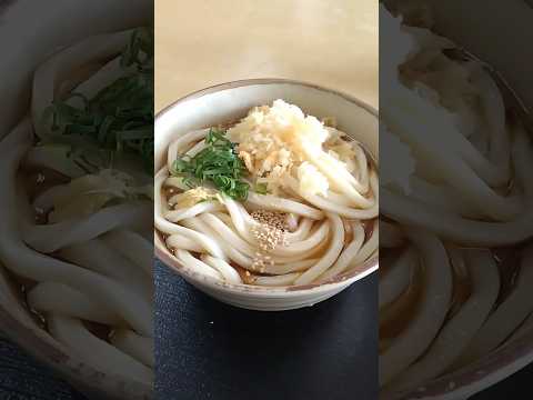 手打ちうどんひさ枝 ぶっかけとちくわ天、かき揚げ#さぬきうどん #takamatsu #shorts