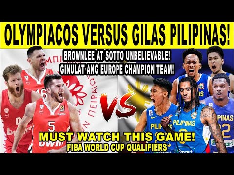 GILAS PILIPINAS vs EUROPE OLYMPIACOS - Christmas Exciting Game! Kai Sotto at Brownle Spectacular! 2k