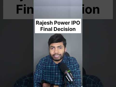 Rajesh Power IPO Final Decision🔥| Latest IPO GMP #ipo  #shortsfeed #ntpcgreenipo