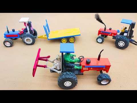 top most creative diy tractor plough machine science project like Sano creator