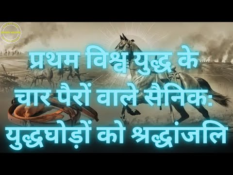 प्रथम विश्व युद्ध में युद्धघोड़ों की अनकही कहानी:#प्रथमविश्वयुद्ध #युद्धघोड़े  #विश्वयुद्धइतिहास