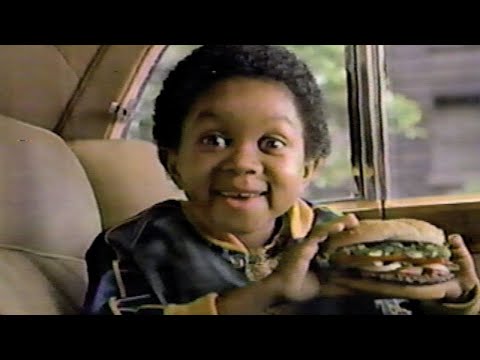 1985 Burger King Whopper commercial with Emmanuel Lewis (Webster)