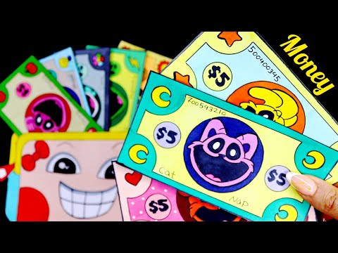 Smiling Critters Money 💸Paper DIY💸 ASMR | Poppy Playtime Chapter 3 | Miss Delight Wallet| How To...