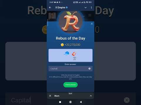 Rebus Of The Day 28 September #rebusoftheday #xempiredailycombo #xempireyoutubecode #xempireairdrop