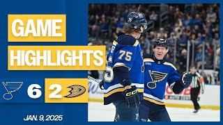 Game Highlights: Blues 6, Ducks 2