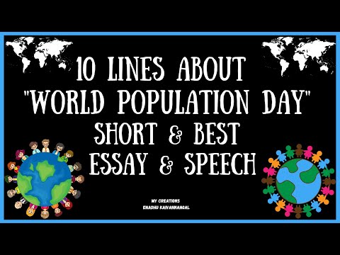 10 Lines On World Population Day | World Population Day Essay| Speech