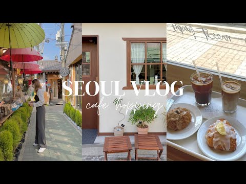 Seoul travel vlog 🍰 Best cafes in Ikseon dong, What I eat in a day Korean food