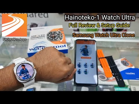 HainoTeko 1 Ultra Smart Watch Unboxing, Feature's & Connection Guide | Galaxy Watch Ultra Clone