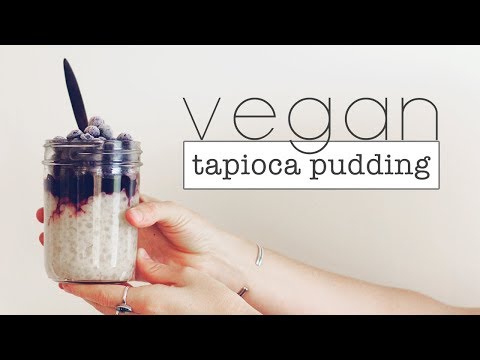 Vegan Tapioca Pudding // Make This! It's SO Good!