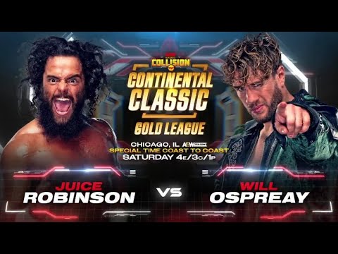 AEW Collision Will Ospreay vs Juice Robinson Continental Classic (SIM)