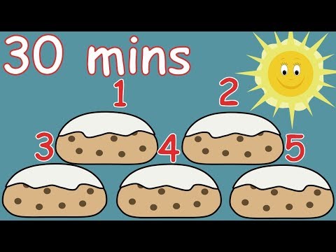 5 Currant Buns! And lots more Nursery Rhymes! 30 minutes!