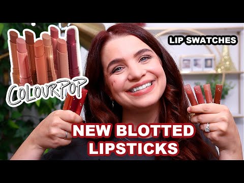 NEW COLOURPOP BLOTTED LIPSTICK SWATCHES + WEAR & REVIEW 2021