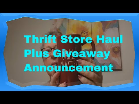 Amazing Thrift Store Finds + Big Giveaway Announcement! Giveaway Closed