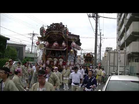 熊谷うちわ祭　２０１９年　北大通りの３町巡行