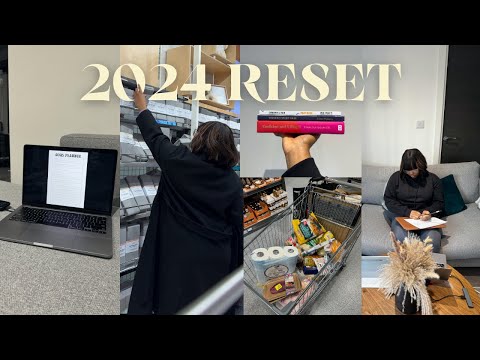 2024 RESET VLOG | Planning my GOALS + FREE GUIDE, new HOME DECOR, BOOKS I'm reading & more