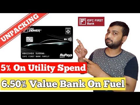 Idfc First Power Plus Credit Card Unboxing | Best For Fuel And Utlity Bill Payment