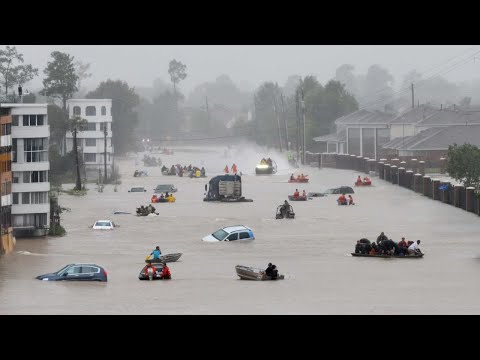 Chaos in New York Today! Homes and Cars Flooded by Burst Water Pipe in Bronx