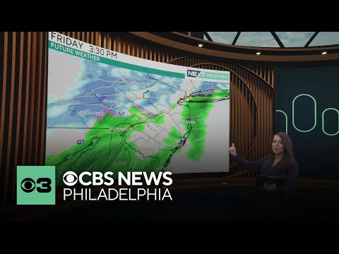 Chilly but dry weather Thursday around Philadelphia; snow and rain Friday