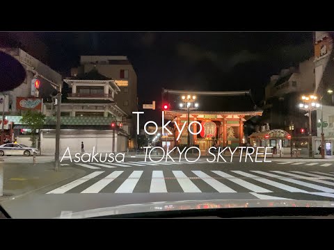 【Night drive】Tokyo Metropolitan drive/浅草→スカイツリードライブ【MAZDA3】