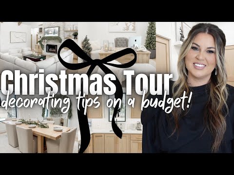 🎄A VERY BLACK BOW CHRISTMAS TOUR | CHRISTMAS DECORATING TIPS ON A BUDGET | 2024 CHRISTMAS HOME TOUR