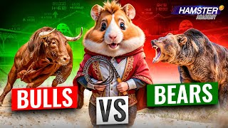 Crypto Explained for Beginners: Bulls vs Bears 🐃🐻 Hamster Kombat: Hamster Academy