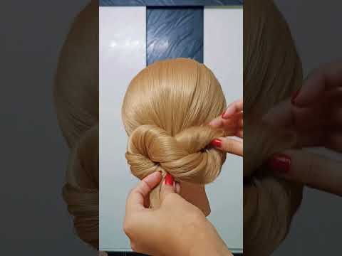 Infinity loop bun #shortsvideo #hairstyle #hairstyletutorial