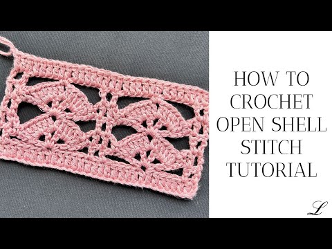 Two-Row Repeat Open Shell Crochet Stitch Tutorial