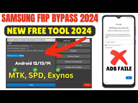 SAMSUNG FRP BYPASS NEW 2024 | ANDROID 12/13/14 UNLOCK | NEW ONE CLICK UNLOCK TOOL 2024