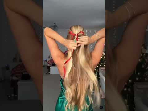 Christmas 15 days hairstyle🎄 #christmas #hairstylingtutorial #hairstyle#hairstyletutoria #haircut