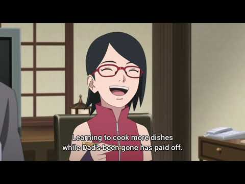 Sakura is blushing when Sasuke compliment her cooking