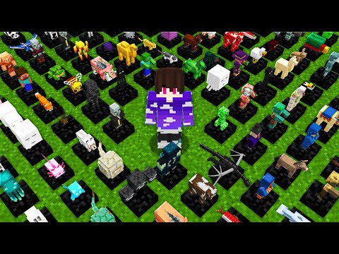 EU COLETEI O TROFÉU DE TODOS OS MOBS DO MINECRAFT - Minecraft Odisseia