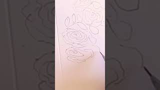 How to draw roses for Valentine’s Day! 🤩#valantines  #valentinesdaycardhandmade #subscribe #sketch