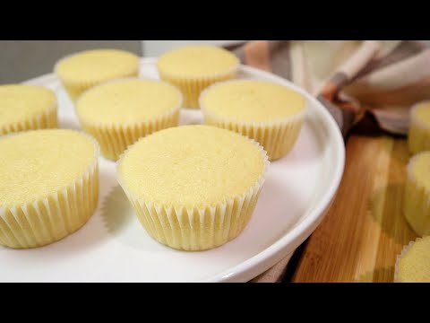 Moist Vanilla Cupcakes | Eggless and Butter Free | Vegan Cupcake Recipe