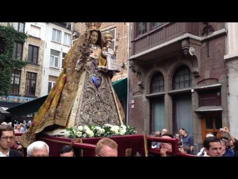 First Virgin Mary procession in 60 years! Cathedral of Our Lady (Antwerp, Belgium)❷