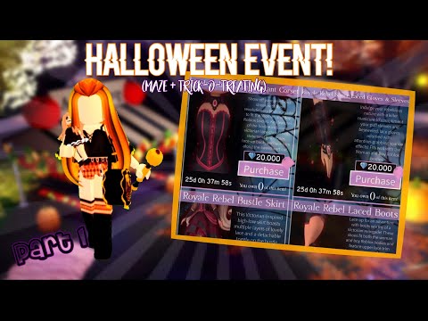 NEW HALLOWEEN EVENT IN ROYALE HIGH || TRICK-O-TREATING + MAZE || PART 1|| Mmp05  *. °☆