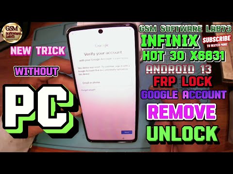 Infinix Hot 30 (X6831) Frp Unlock Android 13 w/o PC✅ Infinix Hot 30 Google Account Bypass w/o pc✅