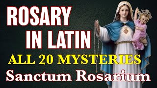 Rosary In Latin 20 Mysteries ✝︎ Sanctum Rosarium