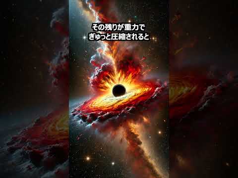 【宇宙雑学】ブラックホールの驚愕の秘密を大公開！超新星爆発から特異点まで徹底解説！  #shorts #宇宙 #科学 #重力 #天体 #特異点