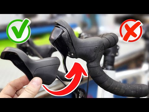 Microshift shifter cover replacement on road bike. How to replace brake lever covers.