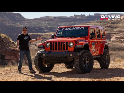 Jeep Wrangler Rubicon with Falken Wildpeak AT4Ws in Moab