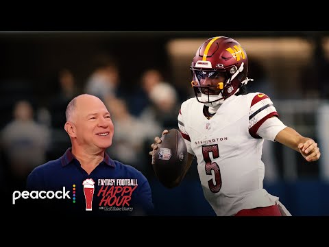 How will rookie Jayden Daniels look in playoffs vs. Bucs? | Fantasy Football Happy Hour | NFL on NBC