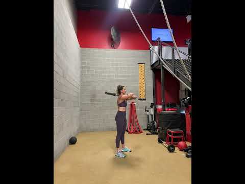 1.5 Rep Barbell Front Squat with Crossover Grip