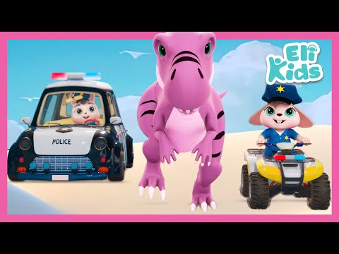 Dinosaur Escape | Police Rescue | Eli Kids Fun Cartoon & Songs