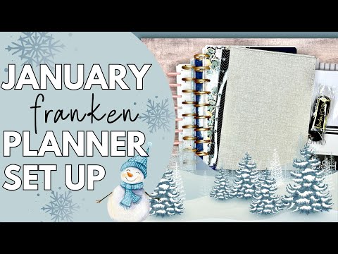 JANUARY PLANNER SETUP | HAPPY PLANNER - PLANNER MOVE IN - FRANKENPLANNER FRANKEN PLANNER SET UP