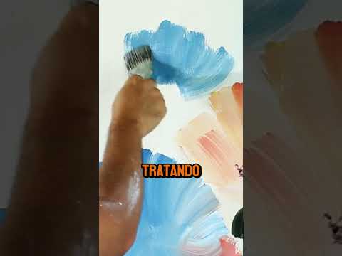 Tutorial pintando FLORES con acrílico #mezcladecolores #flores #tutorial