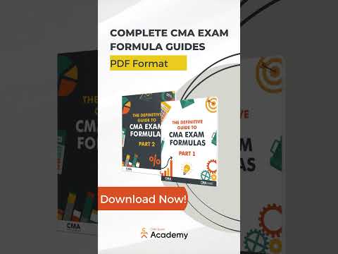 Complete CMA Exam Formula Guides | PDF Format