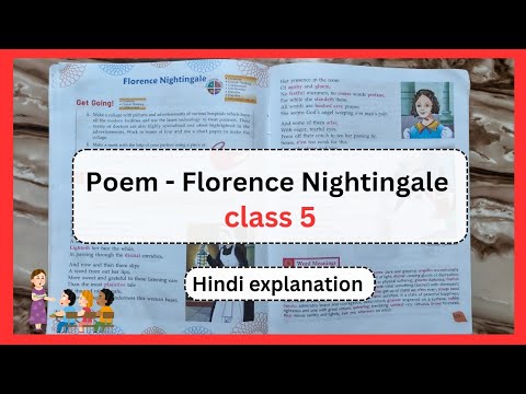 Poem - Florence Nightingale | Class 5 | Stellar English book | explanation in hindi by perkymum